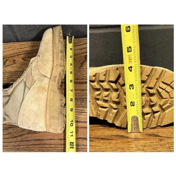 Belleville Tan Leather Tactical Desert Combat Boots Men’s 6.5 R - Picture 6 of 8